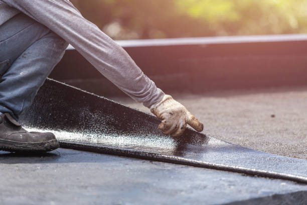 Professional Waterproofing technician working in Camby, IN